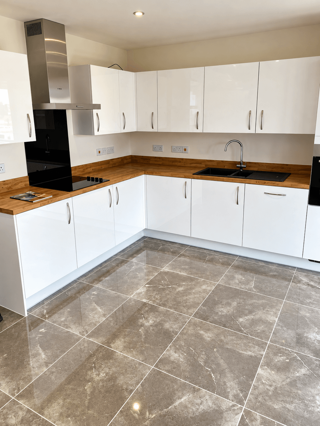 Kitchen tiling project by AT Tile & Stone