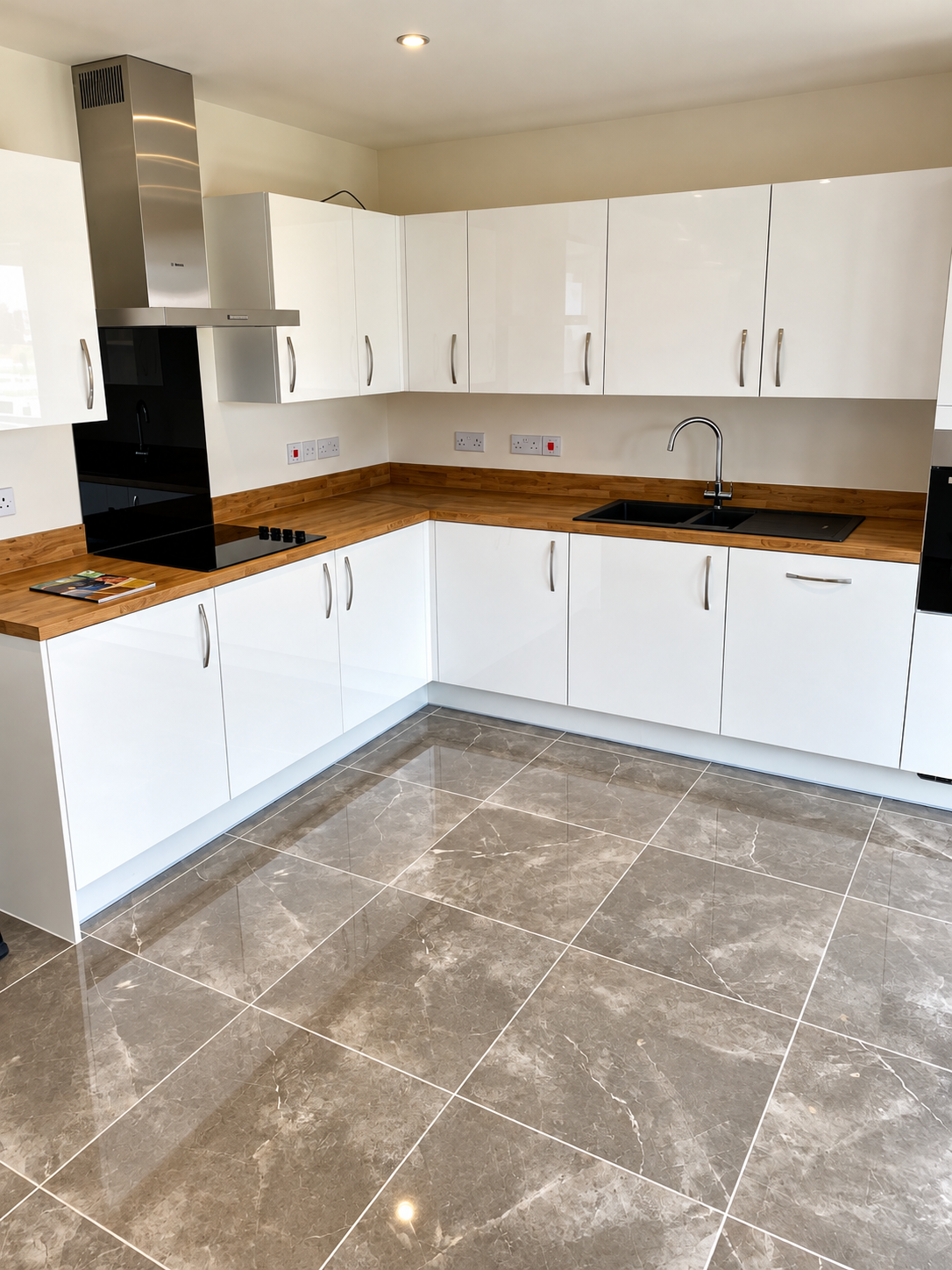 Kitchen tiling project by AT Tile & Stone